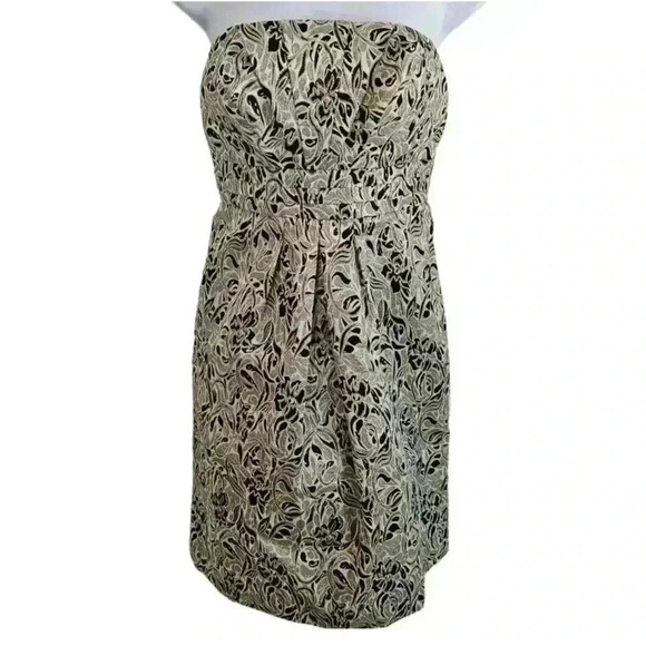 Gianni Bini Dresses & Skirts - Gianni Bini Womens black silver strapless  Dress Size 0